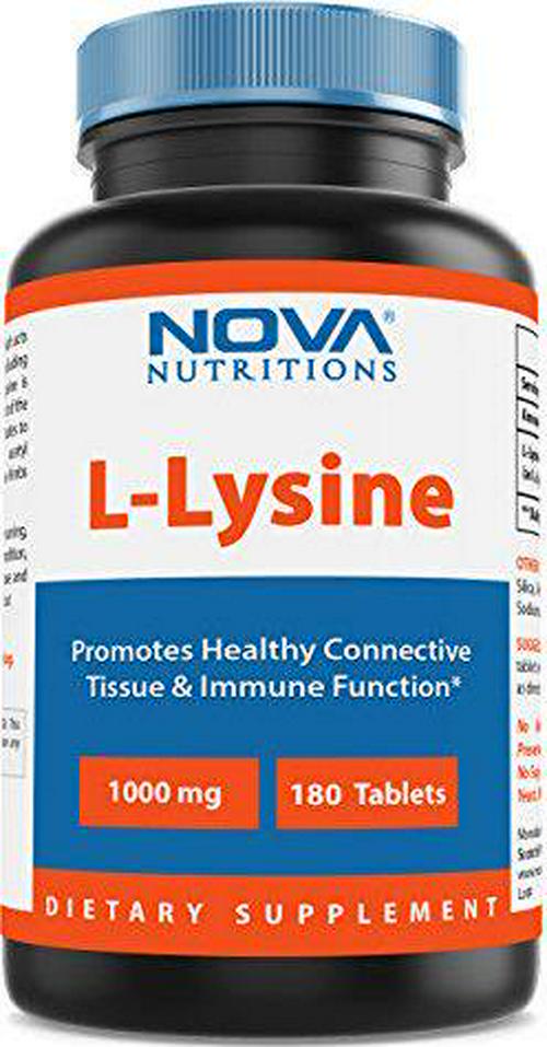 Nova Nutritions L-Lysine 1000 mg - 180 Tablets