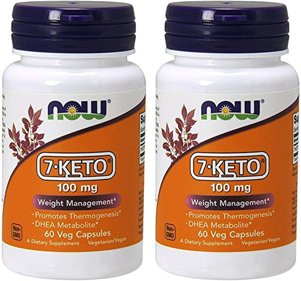 Now Foods - 7 Keto 100 Mg 60 Vcaps Pack Of 2