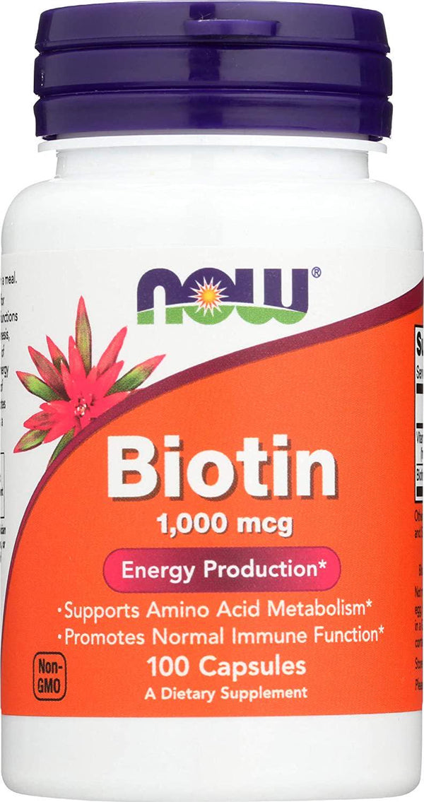 Now Foods Biotin 1000 MCG - 100 Capsules