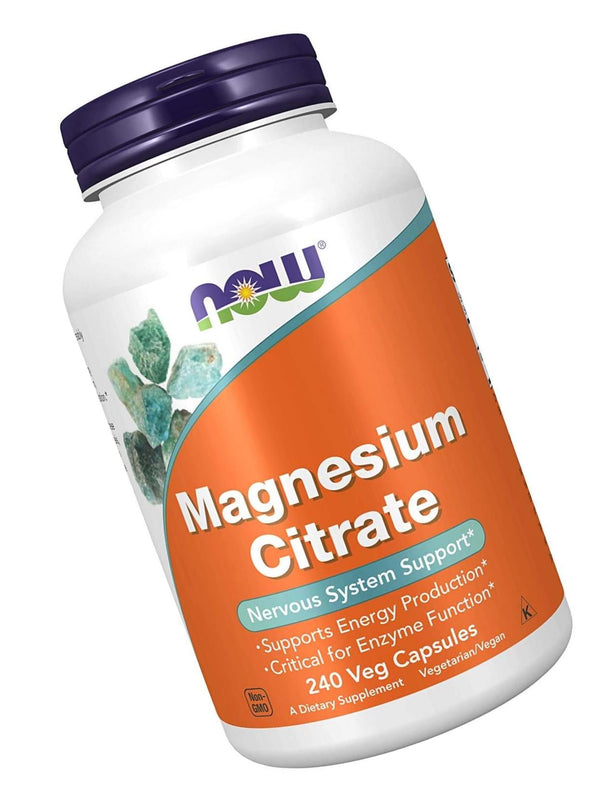 Now Foods, NOW Supplements, Magnesium Citrate, 240 Veg Capsules