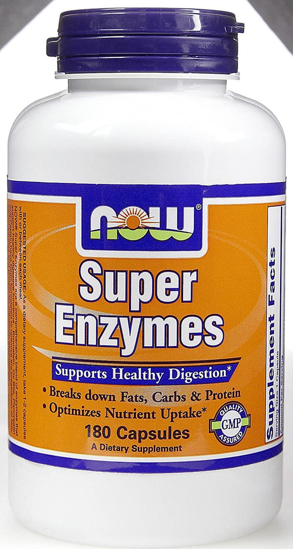 Now Foods: Super Enzyme Supports Healthy Digestion, 180 Caps, (6 pack)