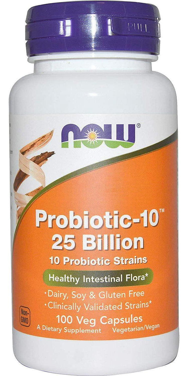 Now Probiotic-10 25 Billion,100 Veg Capsules