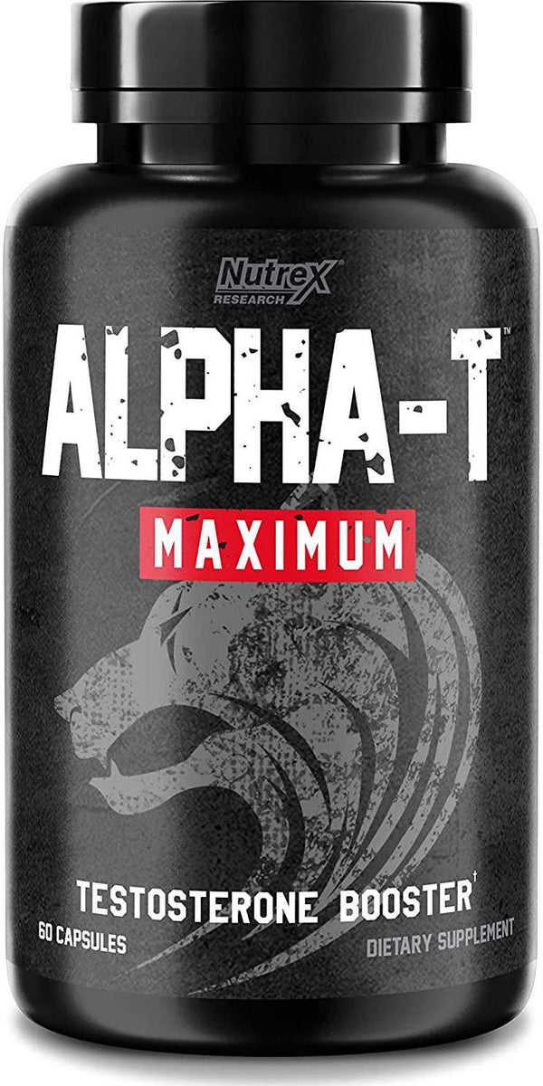 Nutrex Research Alpha T Maximum Testosterone Booster, Increase Muscle and Stregth, Stamina and Libido, 60 Count