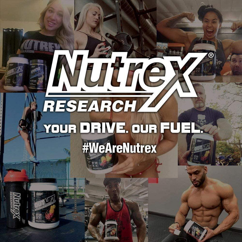 Nutrex Research Outlift | Clinically Dosed Pre-Workout Powerhouse, Citrulline, BCAA, Creatine, Beta-Alanine, Taurine, 0 Banned Substances | Blue Raspberry | 20 Servings