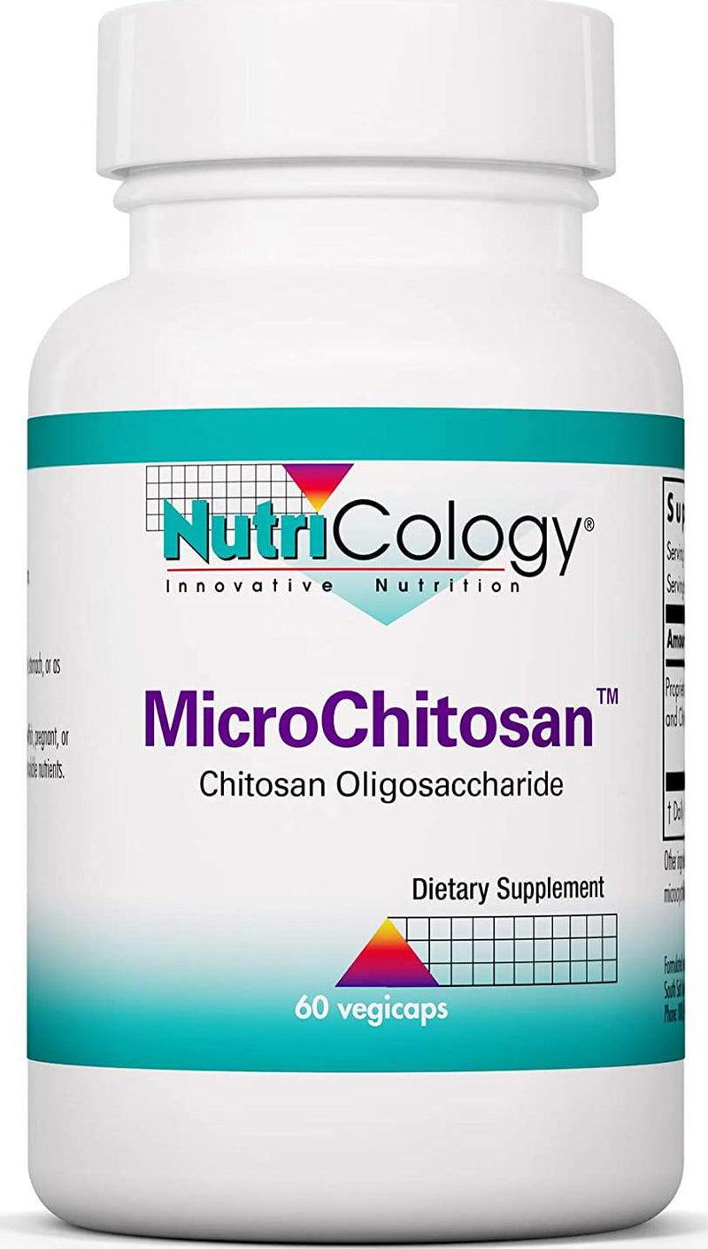 NutriCology MicroChitosan - Small Particle Chitosan from Shellfish - 60 Vegicaps