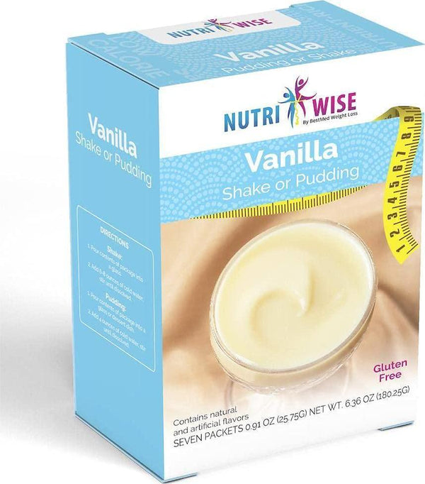 NutriWise - Vanilla Protein Diet Shake/Pudding (7/Box)