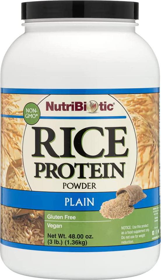 Nutribiotic Rice Protein, Plain, 3 Pound