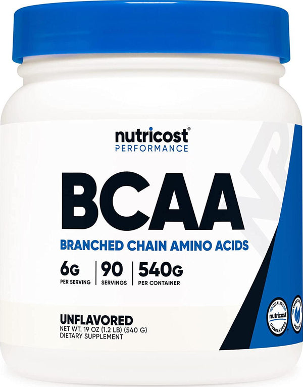 Nutricost BCAA Powder 2:1:1 (Unflavored) 90 Servings - Branched Chain Amino Acids