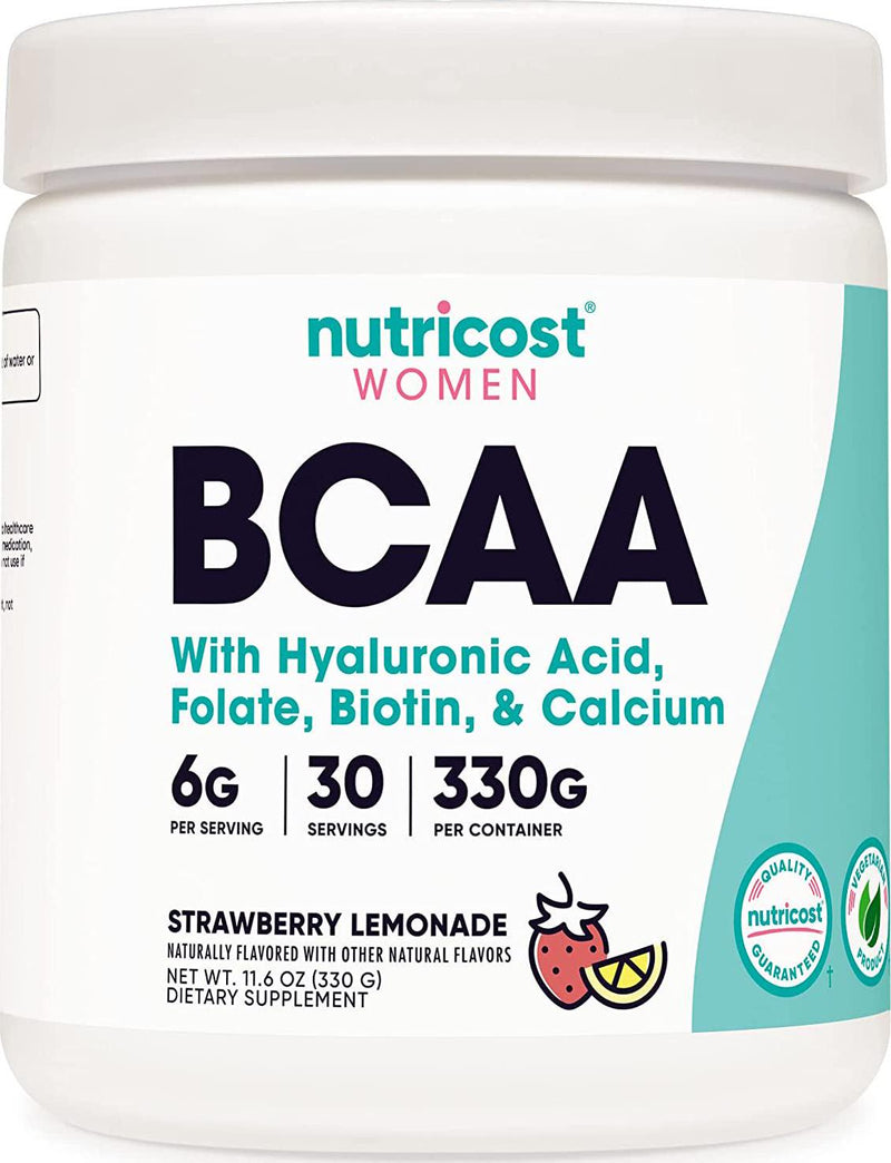 Nutricost BCAA for Women (Strawberry Lemonade, 30 Servings) - Formulated Specifically for Women - Non-GMO and Gluten-Free