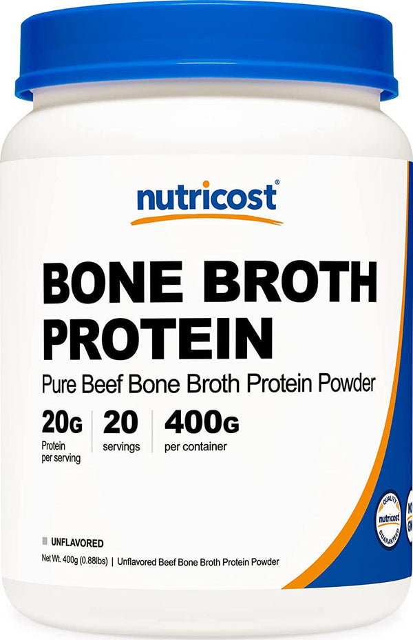 Nutricost Beef Bone Broth Protein Powder (20 Servings) - Gluten Free, Non-GMO