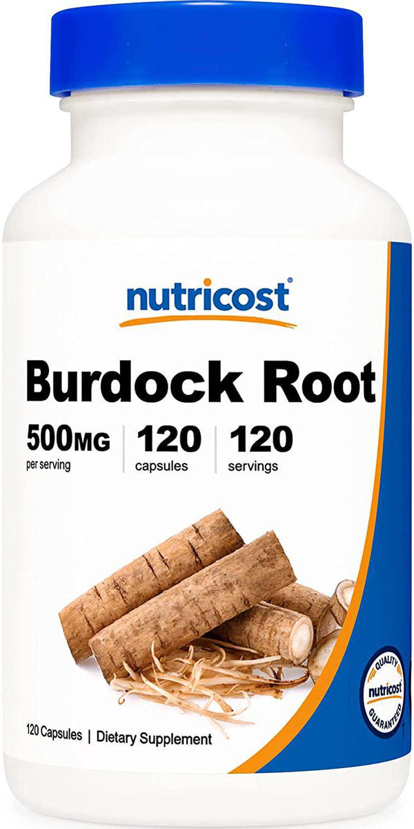 Nutricost Burdock Root 500mg, 120 Capsules - Gluten Free, Non-GMO, Vegetarian Friendly