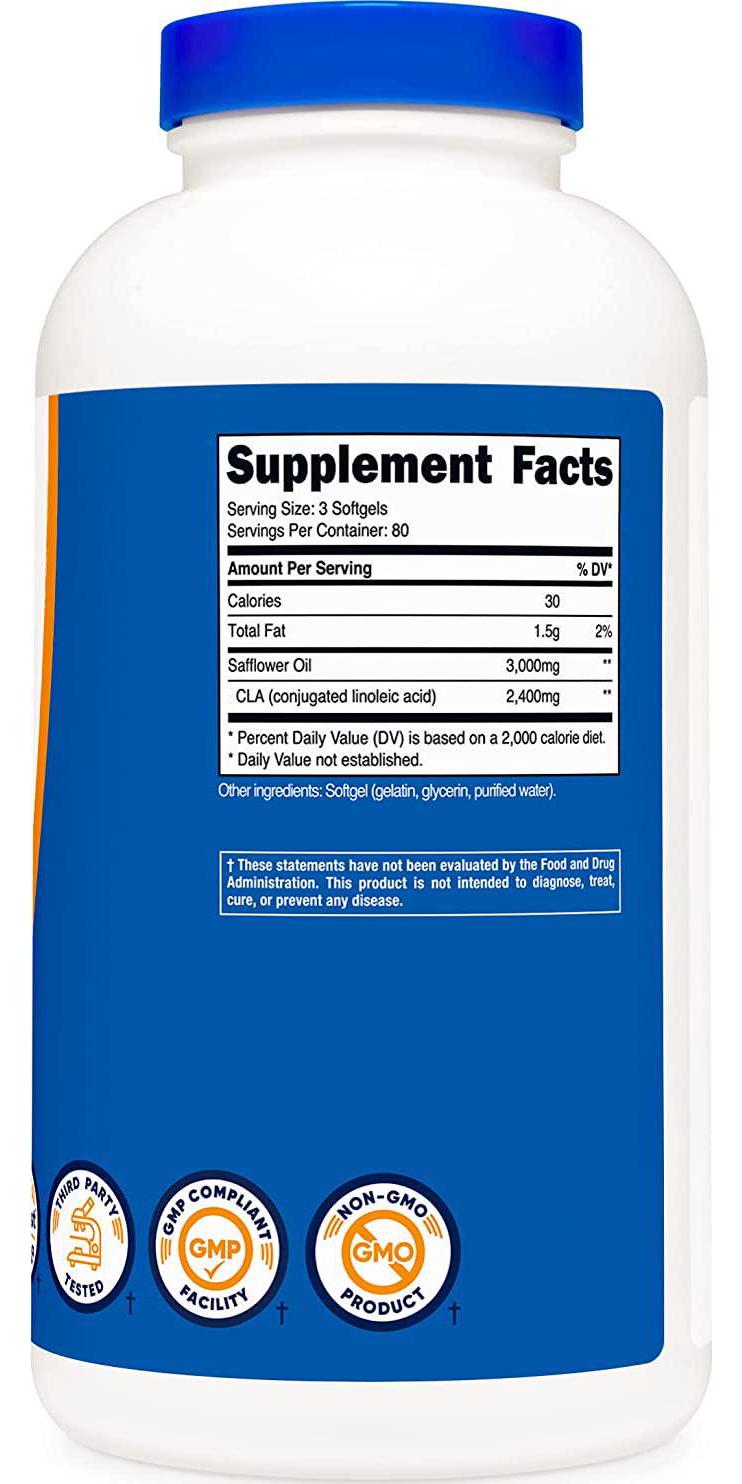 Nutricost CLA (Conjugated Linoleic Acid) 800mg, 240 Softgels