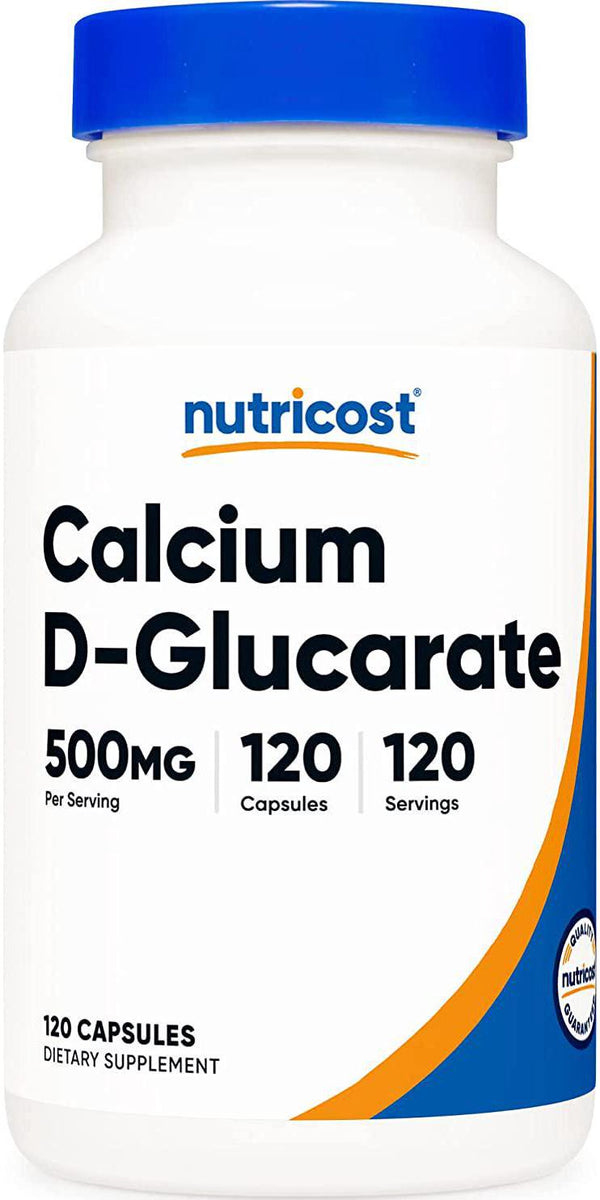 Nutricost Calcium D-Glucarate 500mg, 120 Capsules - Gluten Free, Non-GMO, Vegetarian Friendly