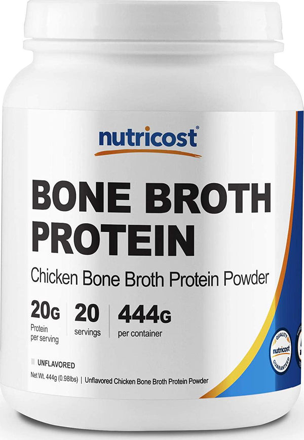 Nutricost Chicken Bone Broth Protein Powder (20 Serv) - Gluten Free and Non-GMO (Unflavored)