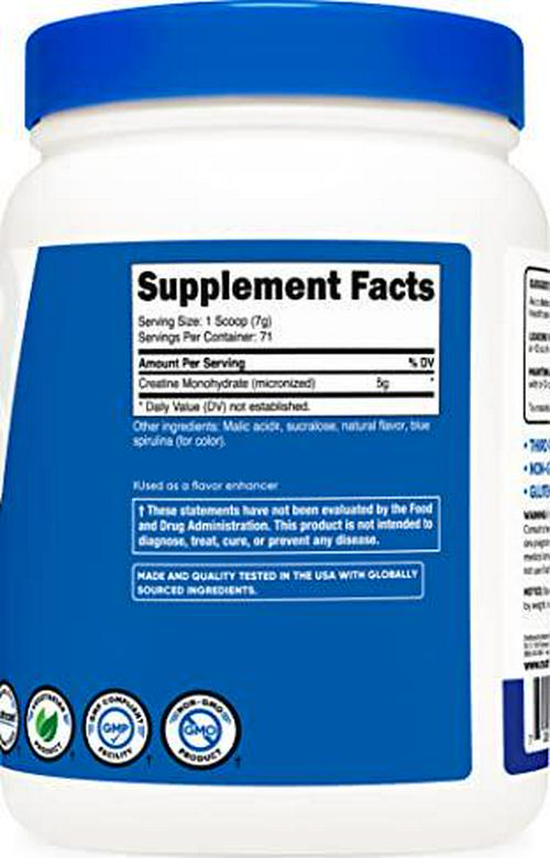 Nutricost Creatine Monohydrate (500 Grams) (Blue Raspberry)