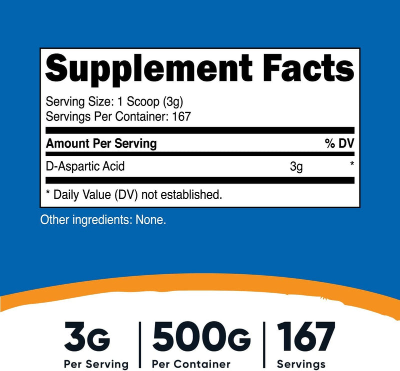 Nutricost D-Aspartic Acid Powder D-Aspartic Acid