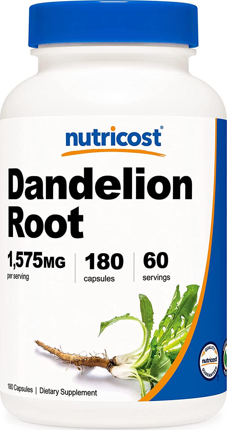 Nutricost Dandelion Root Extract Capsules 525mg (180 Capsules) - 1575mg Per Serving, Non-GMO, Gluten Free