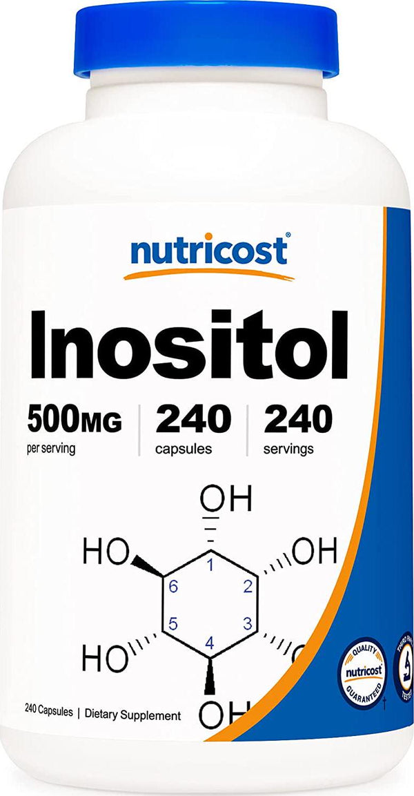 Nutricost Inositol Capsules 500mg, 240 Capsules - Non-GMO, Gluten Free