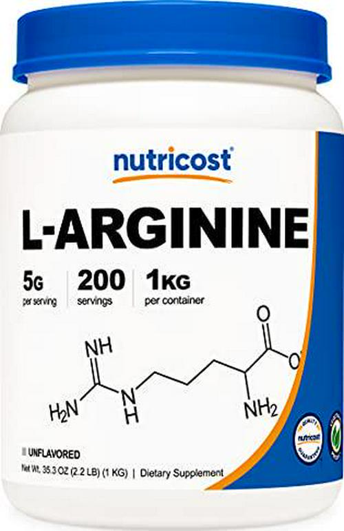 Nutricost L-Arginine Powder 1KG - Pure L-Arginine, 5g Per Serving