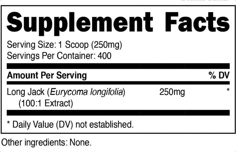 Nutricost LongJack (Eurycoma Longifolia) 100:1 Extract Powder 100 Grams