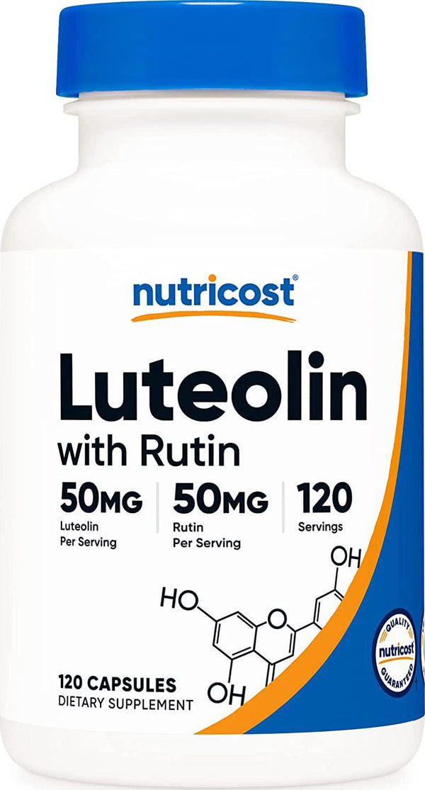 Nutricost Luteolin with Rutin Complex 100mg (50mg Luteolin, 50mg Rutin) 120 Capsules - Vegetarian, Non-GMO, Gluten Free