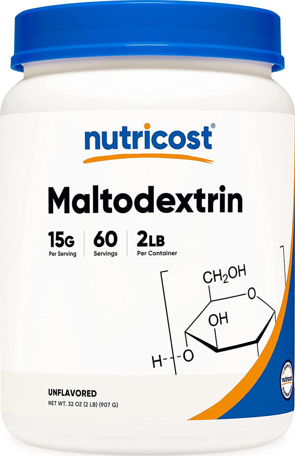 Nutricost Maltodextrin Pulver, 0,9 kg, glutenfrei, gentechnikfrei