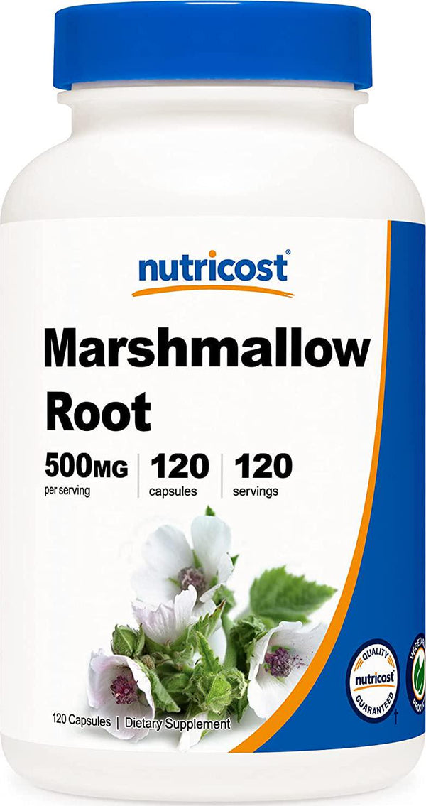 Nutricost Marshmallow Root 500mg, 120 Veggie Capsules - Gluten Free and Non-GMO