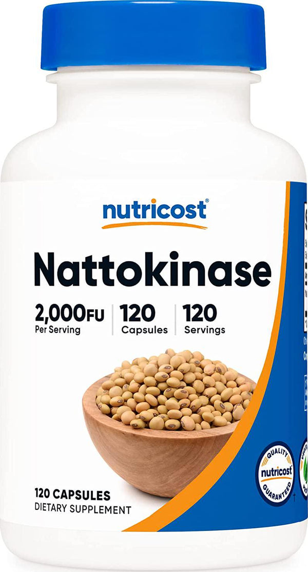 Nutricost Nattokinase 2,000FU, 120 Capsules - Gluten Free, Non-GMO, Vegetarian Friendly