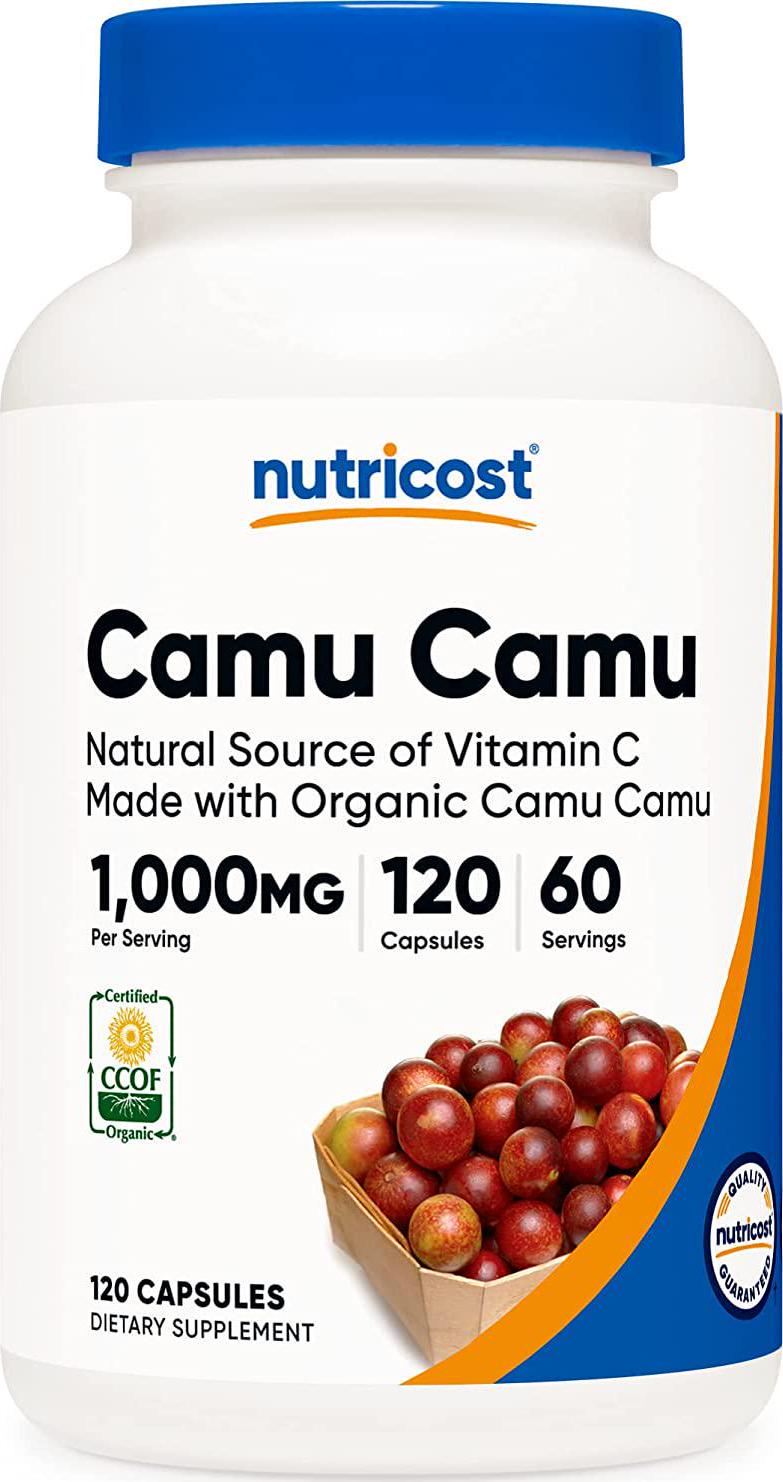 Nutricost Organic Camu Camu 1000mg, 120 Capsule - Non-GMO, Gluten Free, Certified Made with Organic by CCOF