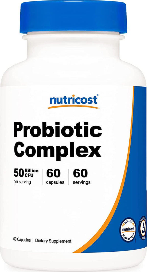 Nutricost Probiotic Complex - 50 Billion Cfu, ules - Probiotic For Men And Women - Veggie Capsules, Non-Gmo, Gluten Free