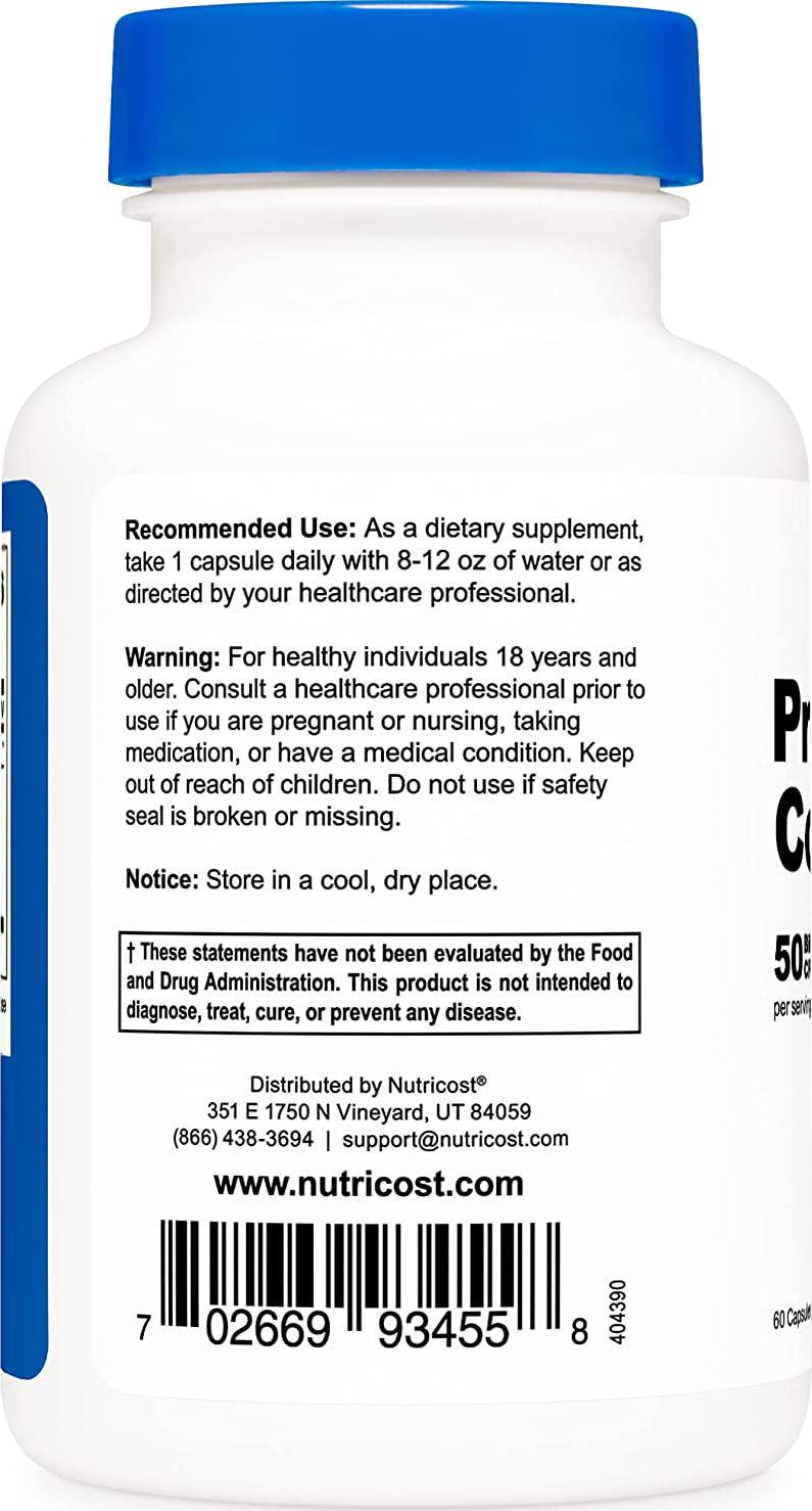 Nutricost Probiotic Complex - 50 Billion Cfu, ules - Probiotic For Men And Women - Veggie Capsules, Non-Gmo, Gluten Free