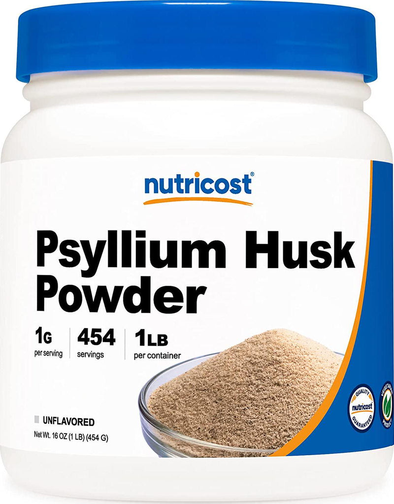 Nutricost Psyllium Husk Ground Powder (1lbs) - Gluten Free and Non-GMO