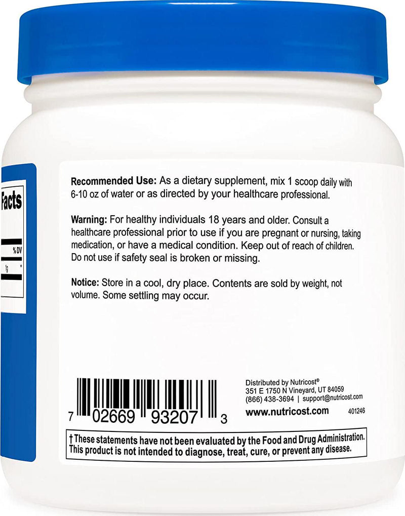 Nutricost Pure Choline Bitartrate Powder 1 500G Bottle