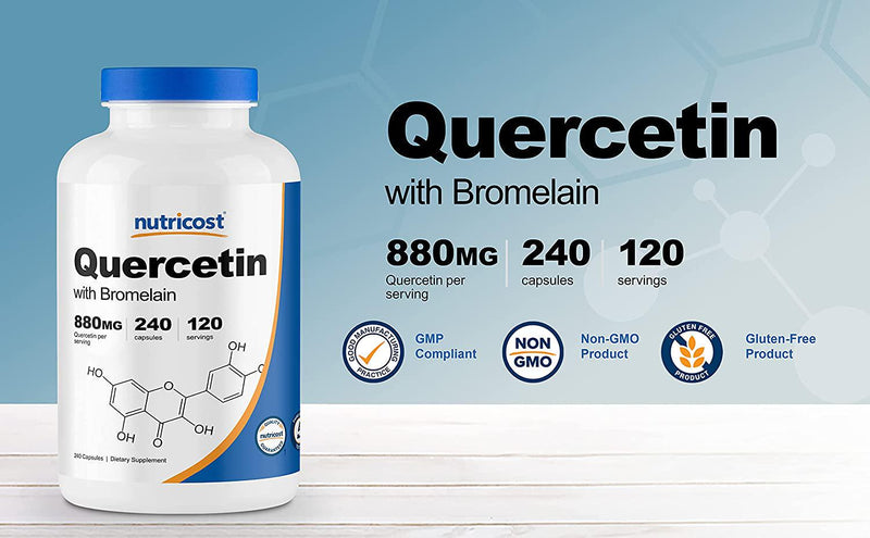 Nutricost Quercetin With Bromelain 240 Caps