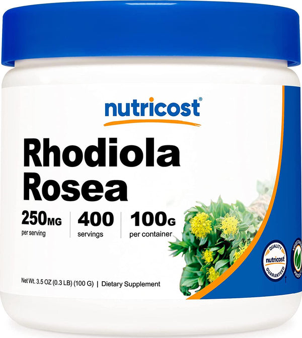 Nutricost Rhodiola Rosea Powder 100 Grams - Pure Powder, Gluten Free And Non-Gmo