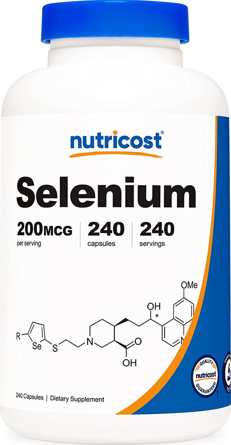 Nutricost Selenium 200Mcg, 240 Veggie Capsules, Non-Gmo, Gluten Free L-Selenomethionine