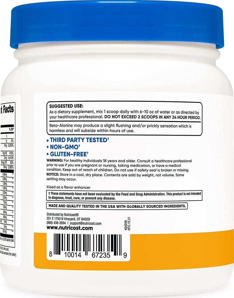 Nutricost Stim-Free Pre-Workout, 30 Servings (Peach Mango) - Non-GMO, Gluten Free