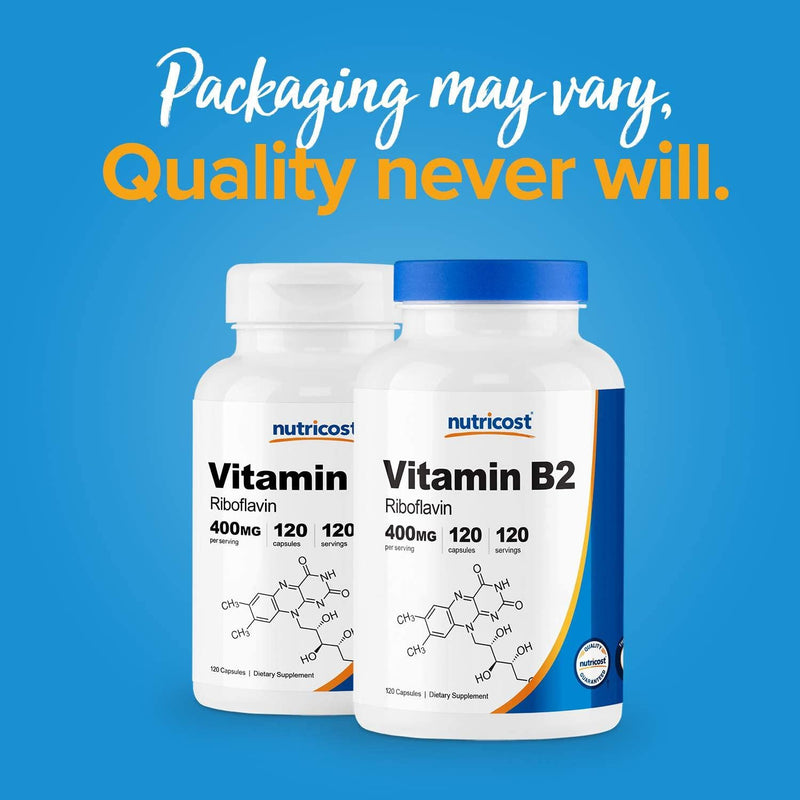 Nutricost Vitamin B2 Capsules 1 Bottle