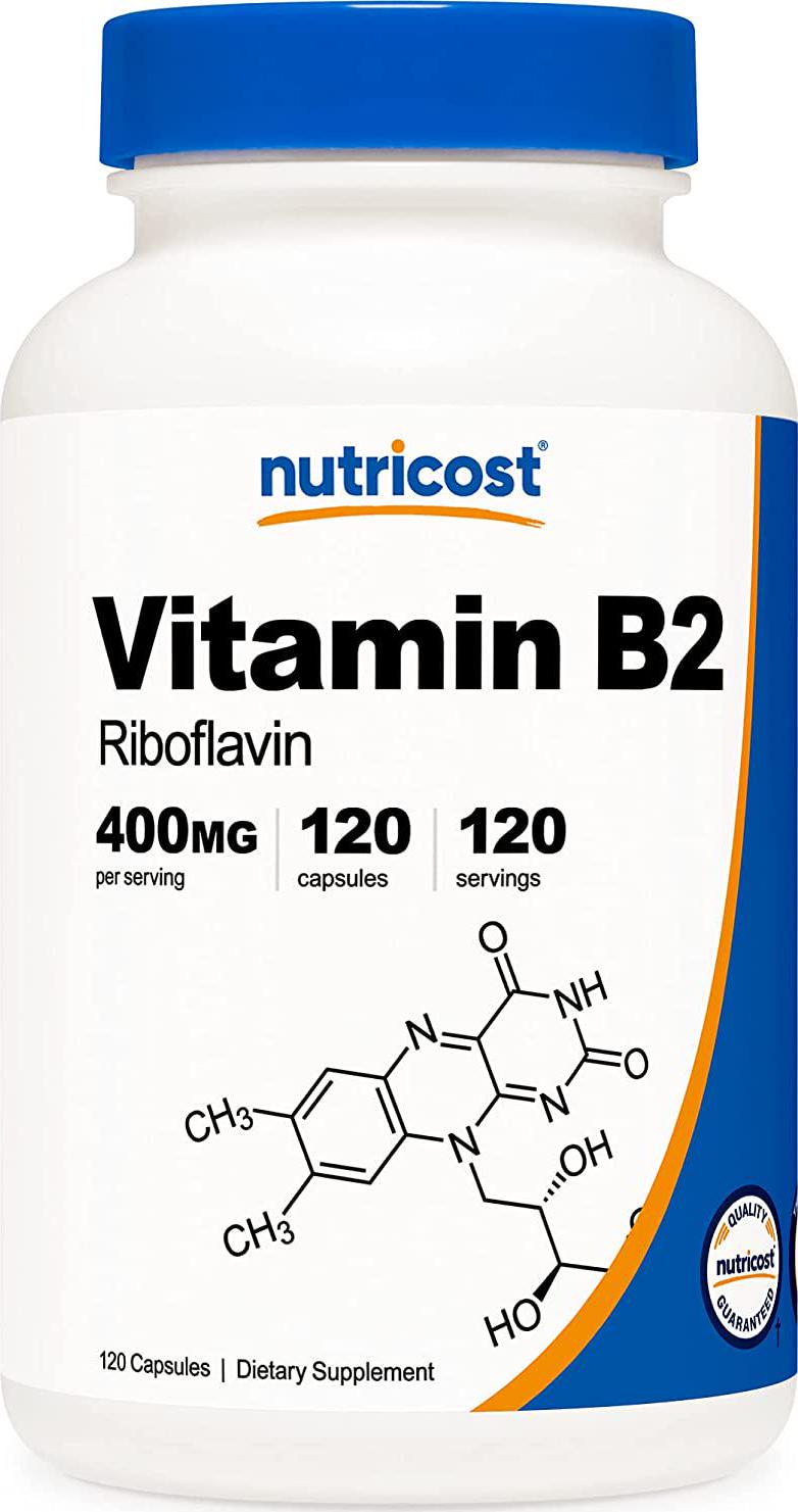 Nutricost Vitamin B2 Capsules 1 Bottle