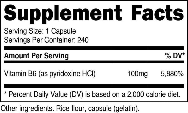 Nutricost Vitamin B6 1 Bottle