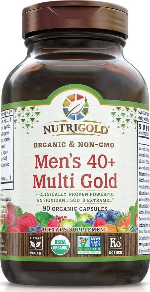Nutrigold - Men's 40+ Multi Gold Multivitamin - 90 Vegan Capsules