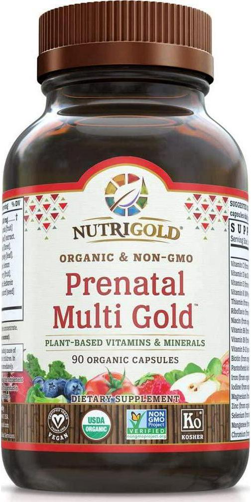 Nutrigold Organic Prenatal Multi Gold, 90Count