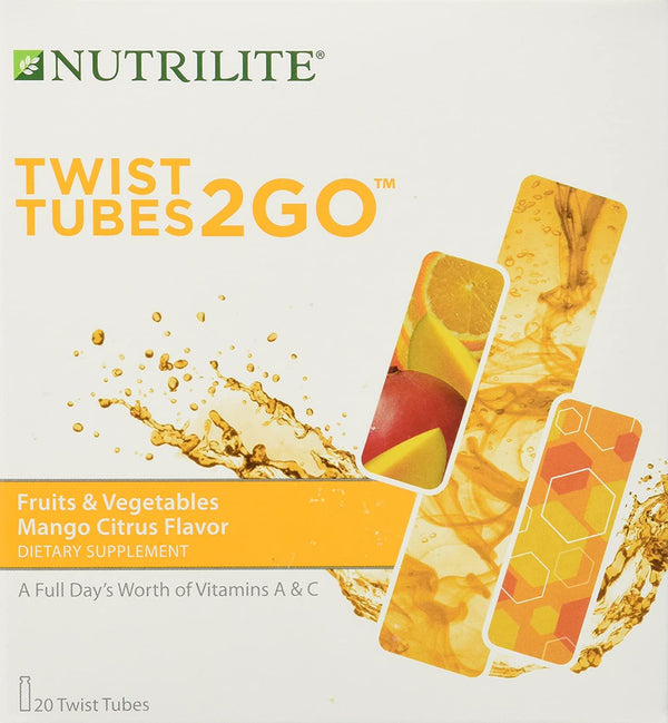 Nutrilite Fruits and Vegetables 2go Twist Tubes 20 Tubes