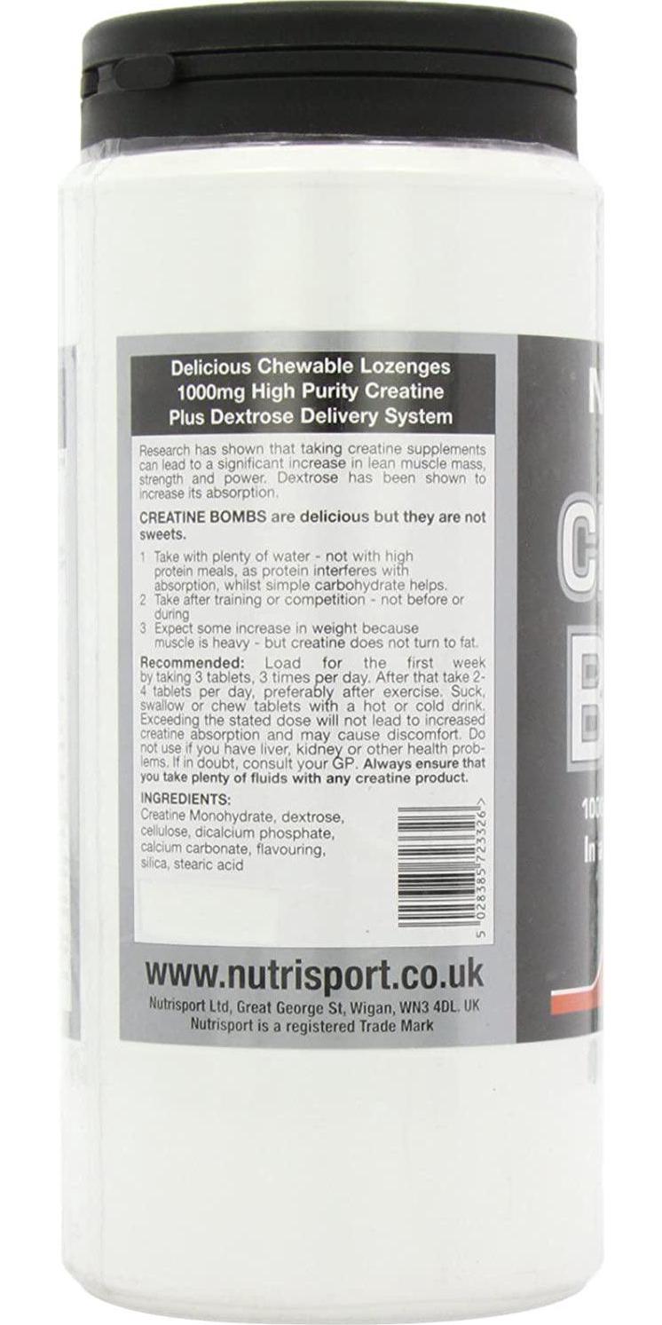 Nutrisport Creatine Bombs Strawberry Tablets Pack of 300