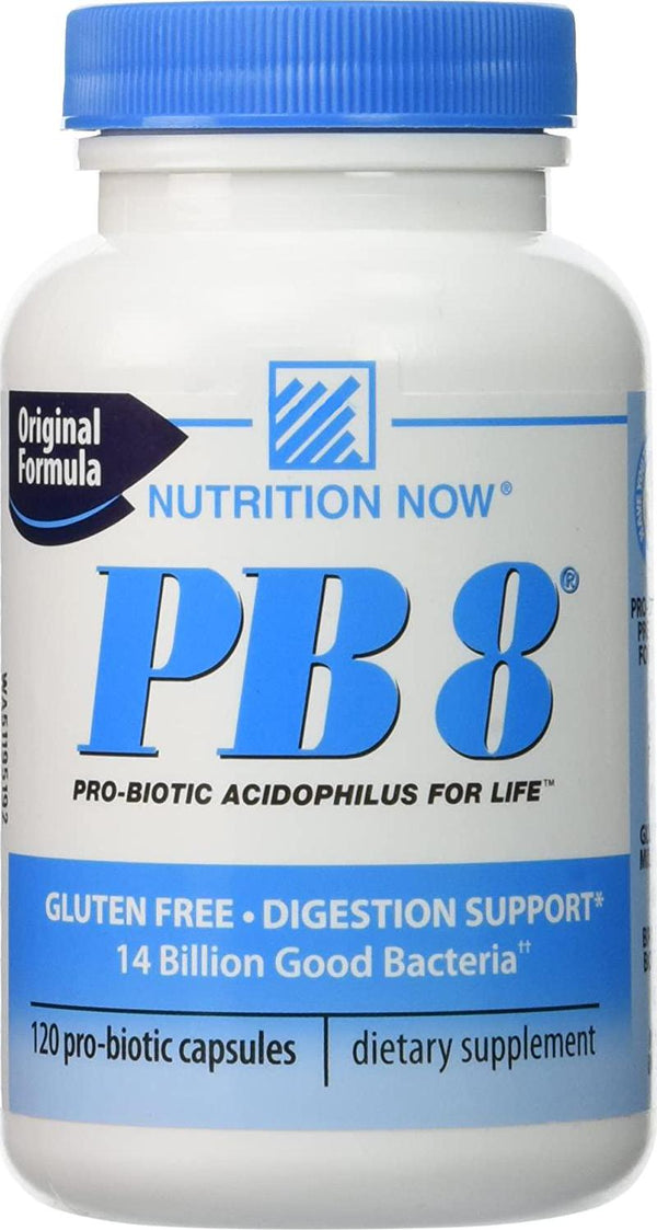 Nutrition Now Pb 8 Pro-biotic Acidophilus for Life - 120 Capsules (Pack of 3)