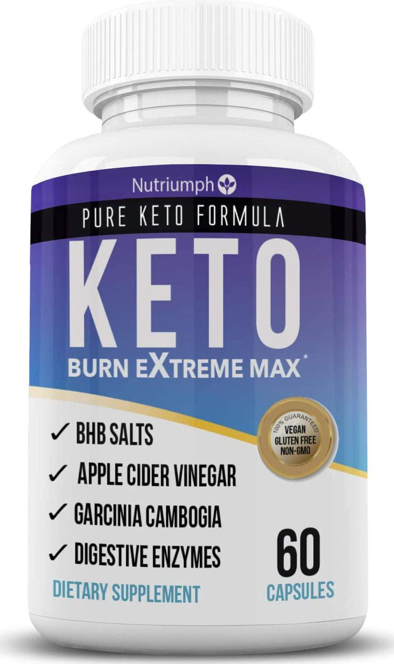 Nutriumph Keto BHB exogenous ketones | Keto Diet Pills | Advanced Ketone Supplement for Women and Men | BHB Salts, Apple Cider Vinegar, Garcinia Cambogia and Digestive Enzymes - 30 Day Supply