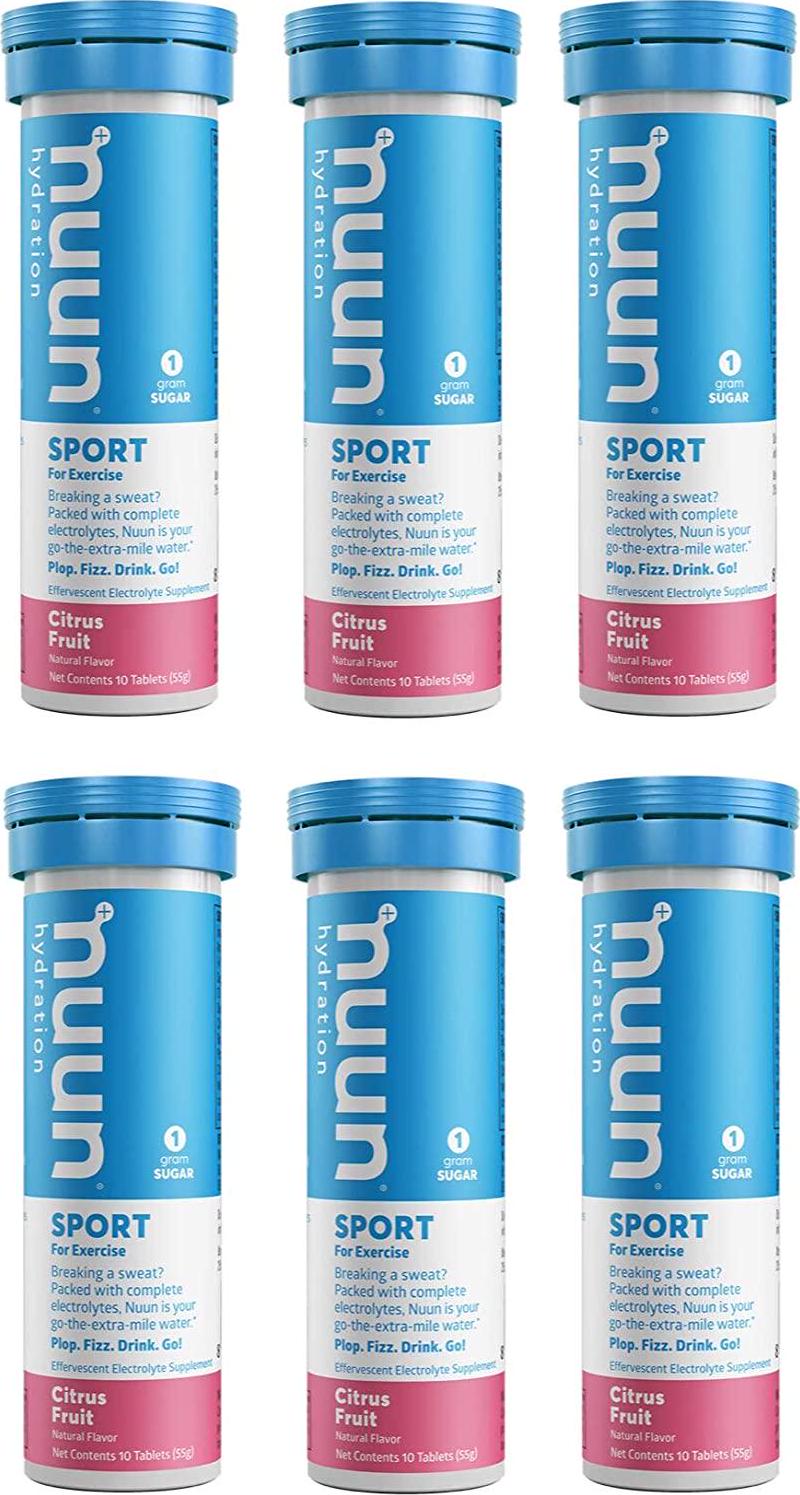 Nuun Active Citrus Fruit Electrolyte Enhanced Drink Tablets (6-Pack of 10)