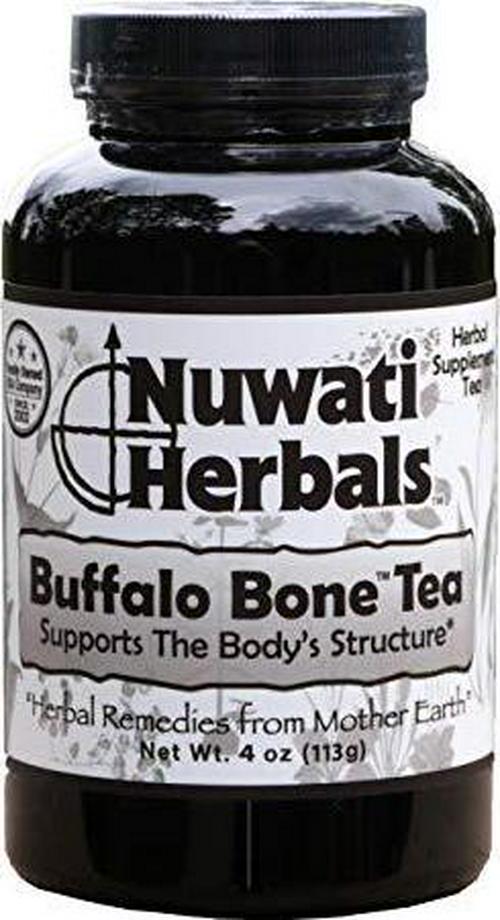 Nuwati Herbals - Buffalo Bone Herbal Tea - Supports The Body's Structure - for Bone, Hair and Skin, 4 Ounces