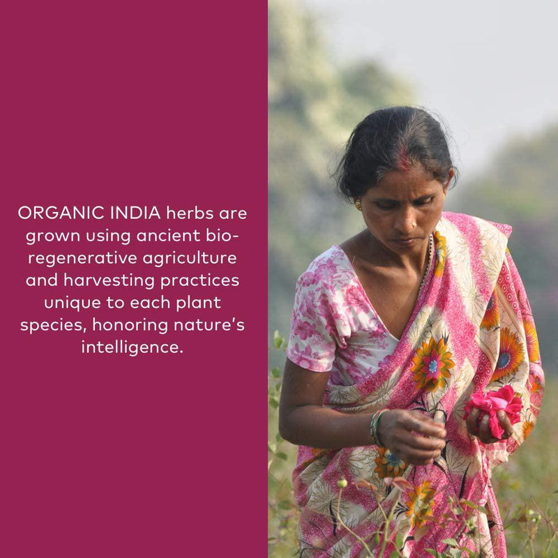 ORGANIC INDIA Natural Turmeric Root Veg Capsules, Usda Certified Organic, High Bioavailability Formula, 90 Capsules
