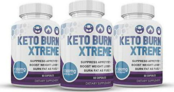 (Official) Keto Burn Xtreme, Advanced Formula 1300mg, Made in The USA, (3 Bottle Pack), 90 Day Supply